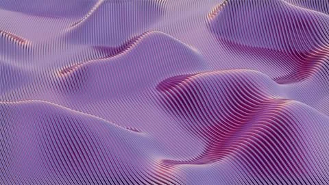 Waves of dynamic waveforms with effects, creating a visually rhythmic and har Stock Illustration