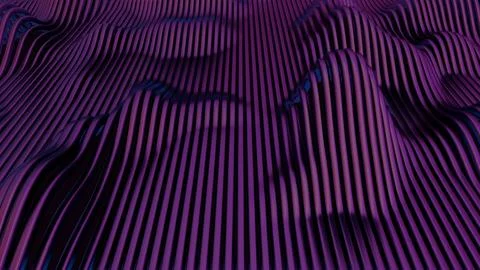 Waves of dynamic waveforms with effects, creating a visually rhythmic and har Stock Illustration