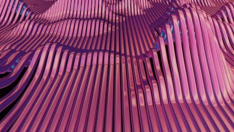 Waves of dynamic waveforms with effects, creating a visually rhythmic and har Stock Illustration