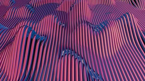 Waves of dynamic waveforms with effects, creating a visually rhythmic and har Stock Illustration