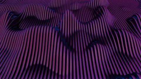 Waves of dynamic waveforms with effects, creating a visually rhythmic and har Stock Illustration
