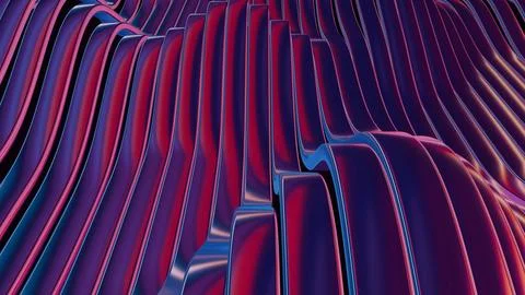 Waves of dynamic waveforms with effects, creating a visually rhythmic and har Stock Illustration