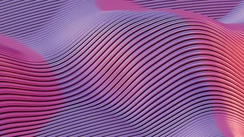 Waves of dynamic waveforms with effects, creating a visually rhythmic and har Stock Illustration