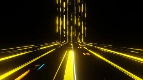 Waves of dynamic waveforms with effects, creating a visually rhythmic and har Stock Illustration