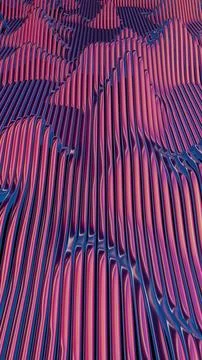 Waves of dynamic waveforms with effects, creating a visually rhythmic and har Stock Illustration