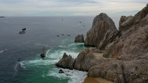 The waves of EL Arco 库存影片 133206592
