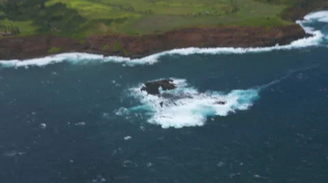 Waves on Elephant Rock Stock Footage 51515521