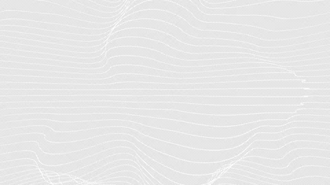 Waves of energy lines move across frame with alpha channel Stock Footage 197430481