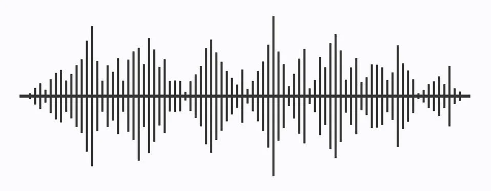 Waves of the equalizer isolated on background. EQ Vector Stock Illustration