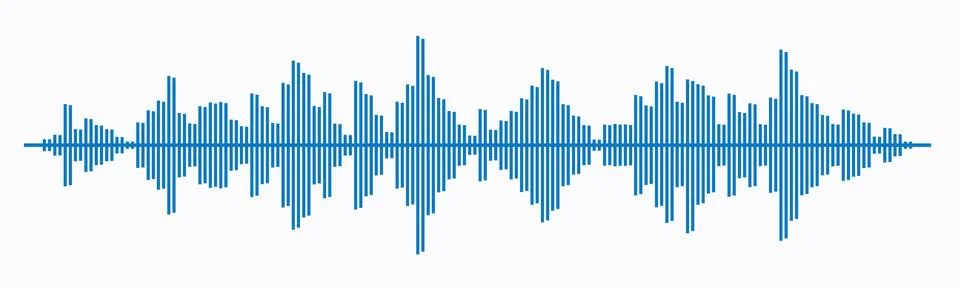 Waves of the equalizer isolated on background. EQ Vector Stock Illustration