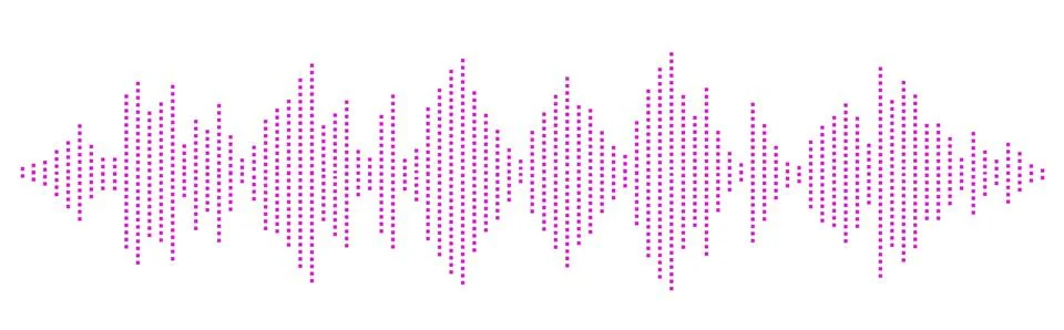 Waves of the equalizer isolated on background. EQ Vector Stock Illustration