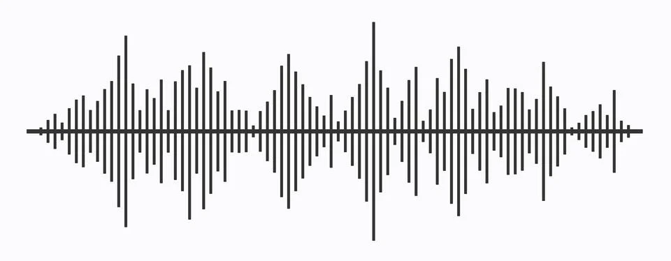 Waves of the equalizer isolated on background. EQ Vector Stock Illustration