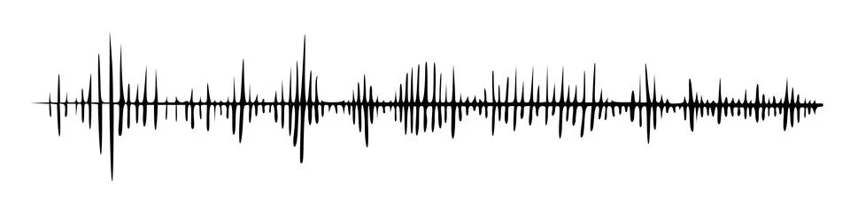 Waves of the equalizer. Vector illustration of music sound on isolated Illustrazione stock