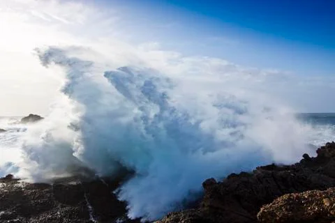 Waves Explode Stock Photos