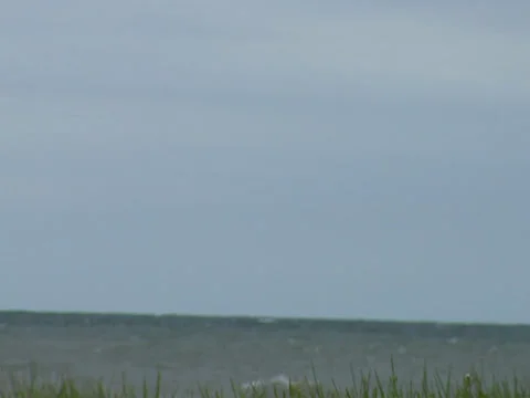 Waves exploding and spraying up into the air- close 02 Stock Footage 38630765