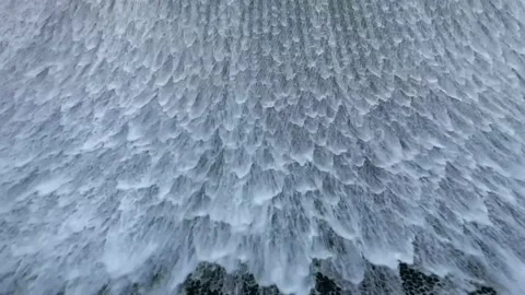 Waves falling down Stock Footage 167722537