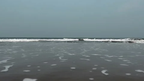 Waves floating on the shore Stock Footage 209120087