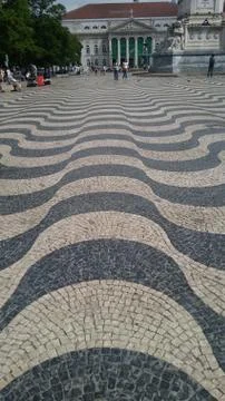 Waves on the floor Stock Photos