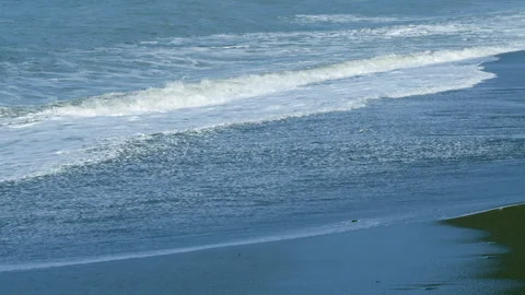 Waves, Foam And Colored Stones. Detail Of The Sea And The Foam Of The Waves On Stock Footage 257345066