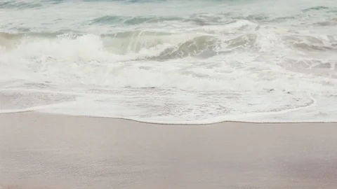 Waves with foam breaking Stock Footage 123622836