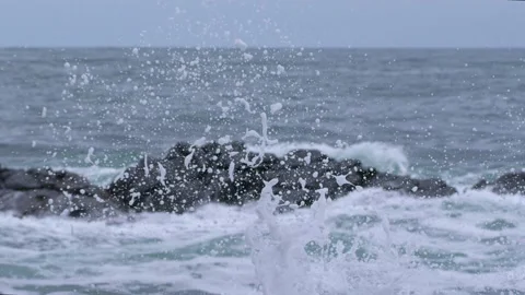 Wave`s foam Stock Footage 155441102