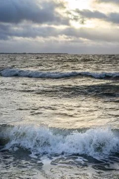 Waves of foam spray Stock Photos