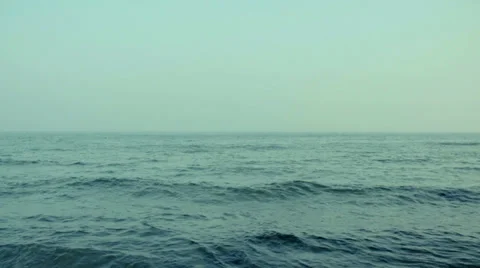 Waves in the fog - Slow Motion Stock Footage 39860400