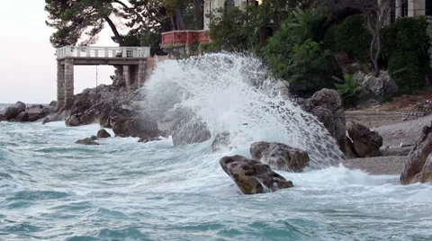 Waves Video stock 8519380