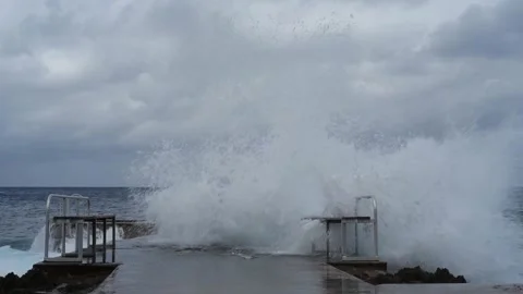 Waves Stock Footage 146345520