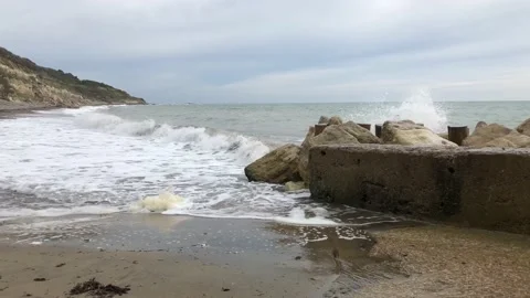Waves Video stock 163292429