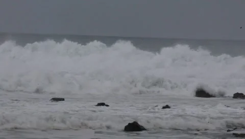 Waves Stock Footage 303145364