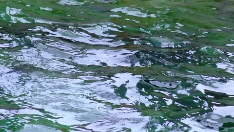 Waves formed on the lake from the wind Stock Footage 233735484
