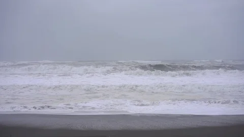 Waves Front. Storm 스톡 동영상 112954394