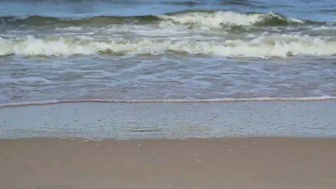 Waves front view static loopable Stock Footage 99119476