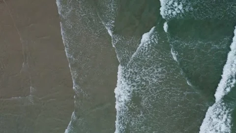 Waves Gently Hitting the Beach Stock Footage 314004505