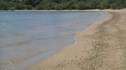 Waves gently roll in medium Stock-Footage 30981289