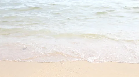Waves Gently Splashing On Fine Sunny Day Stock Footage 39551863