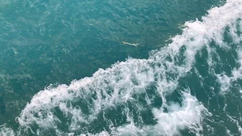 Waves go on the water Stock-Footage 82234304