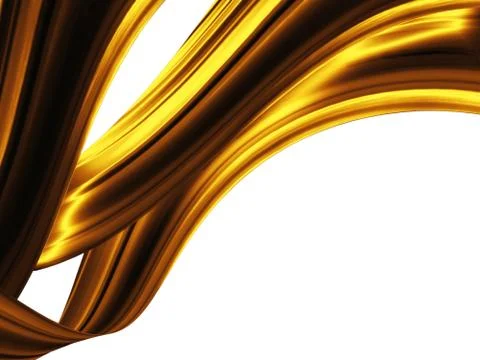 Waves of gold Stock Illustration