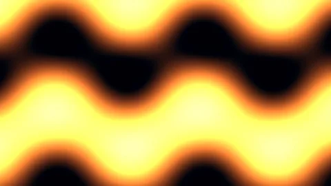 Waves of golden light flow across a black background Stock Footage 338068306
