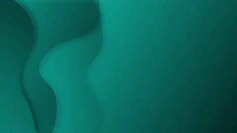 Waves gradient abstract background on the left of emerald green colors Stock Footage 169051349