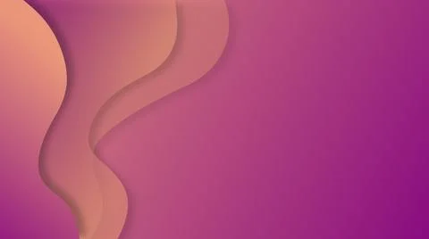 Waves gradient abstract background on the left of pacific pink magenta Stock Illustration