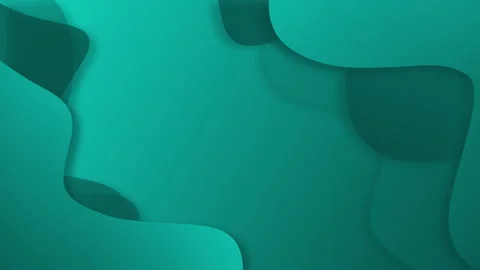 Waves gradient background on the right and left obliquely of emerald green Stock Footage 185669683
