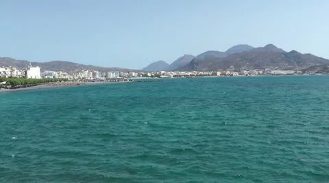 Waves in greece - landscape view Stockbeeldmateriaal 8992516