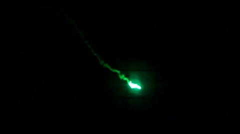 Waves of green light on screen television Video stock 49562890