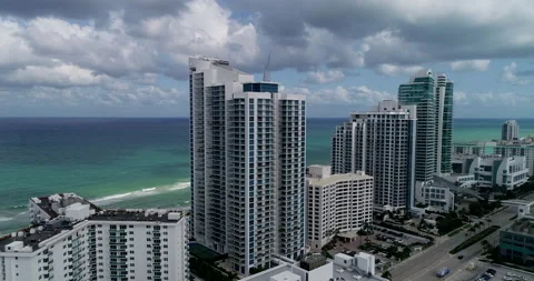 Waves on Hallendale Beach Stock Footage 197051093