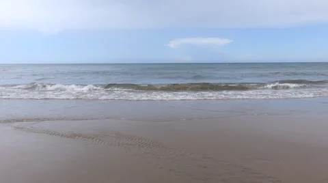 Waves hit the shore Stock Footage 51426677