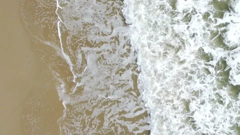 Waves hitting the shoreline Stock Footage 318168275