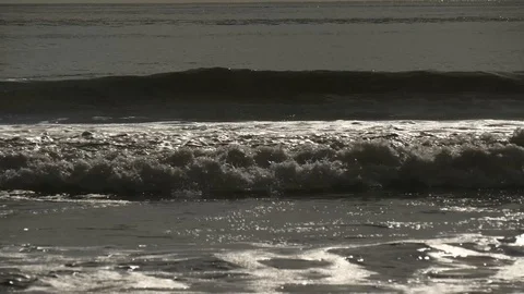 Waves horizontal Stock Footage 126791162