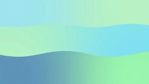 Waves horizontal gradient blue and green seamless motion abstract background Stock Footage 292354550